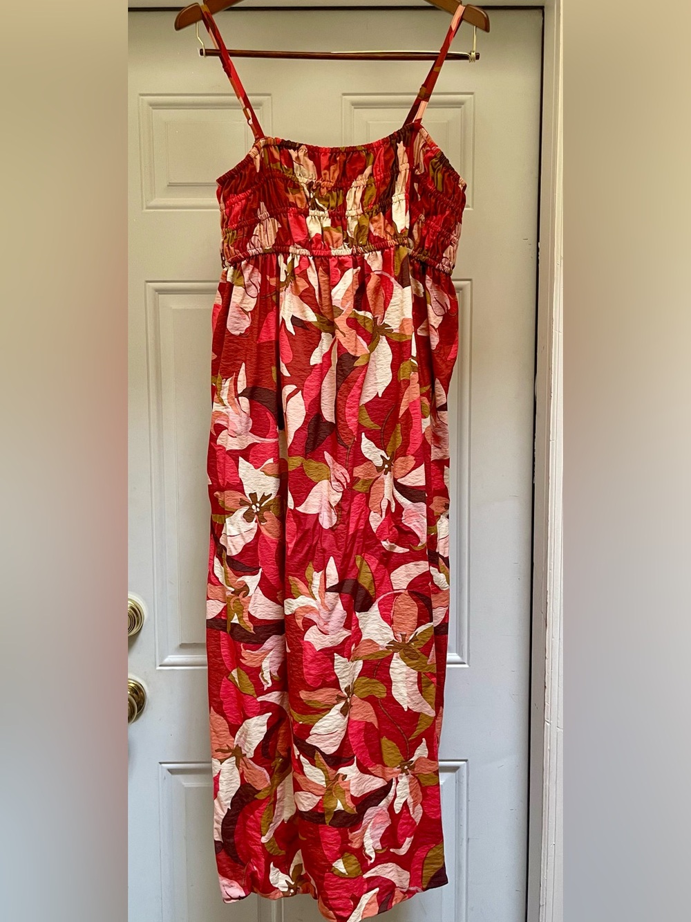 a new day Red & Pink Floral Maxi Dress